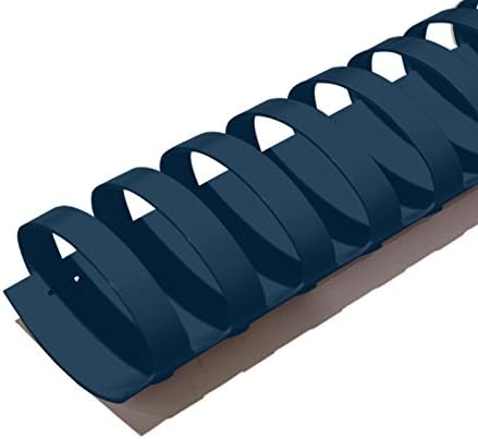 TruBind 45mm (1-3/4 in.) Comb Binding Spines | 11 in. Length for Letter Size or Smaller Projects | Standard 19-Ring Rectangular Holes | Navy | 375 Sheet Binding Capacity | 50 Pack