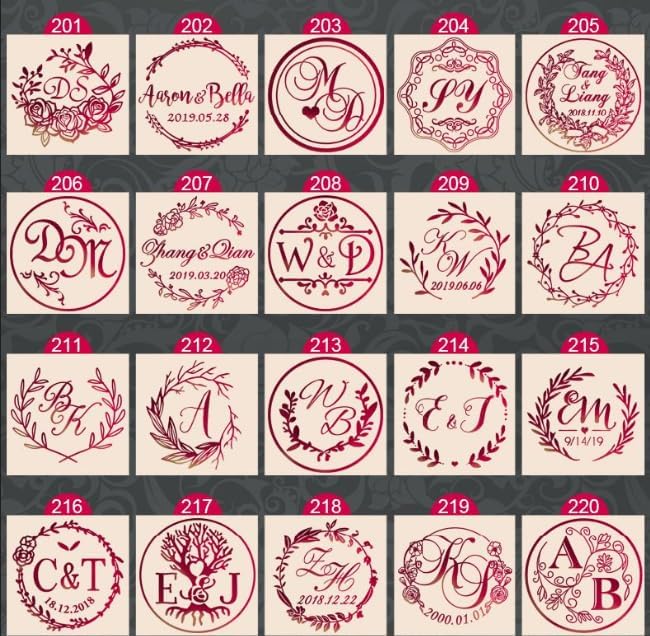 YGHM Custom Sealing Wax Stamp Logo Personalized Image Custom Sealing Wax Seal Stamp Wedding Invitation Vintage Stamp Custom