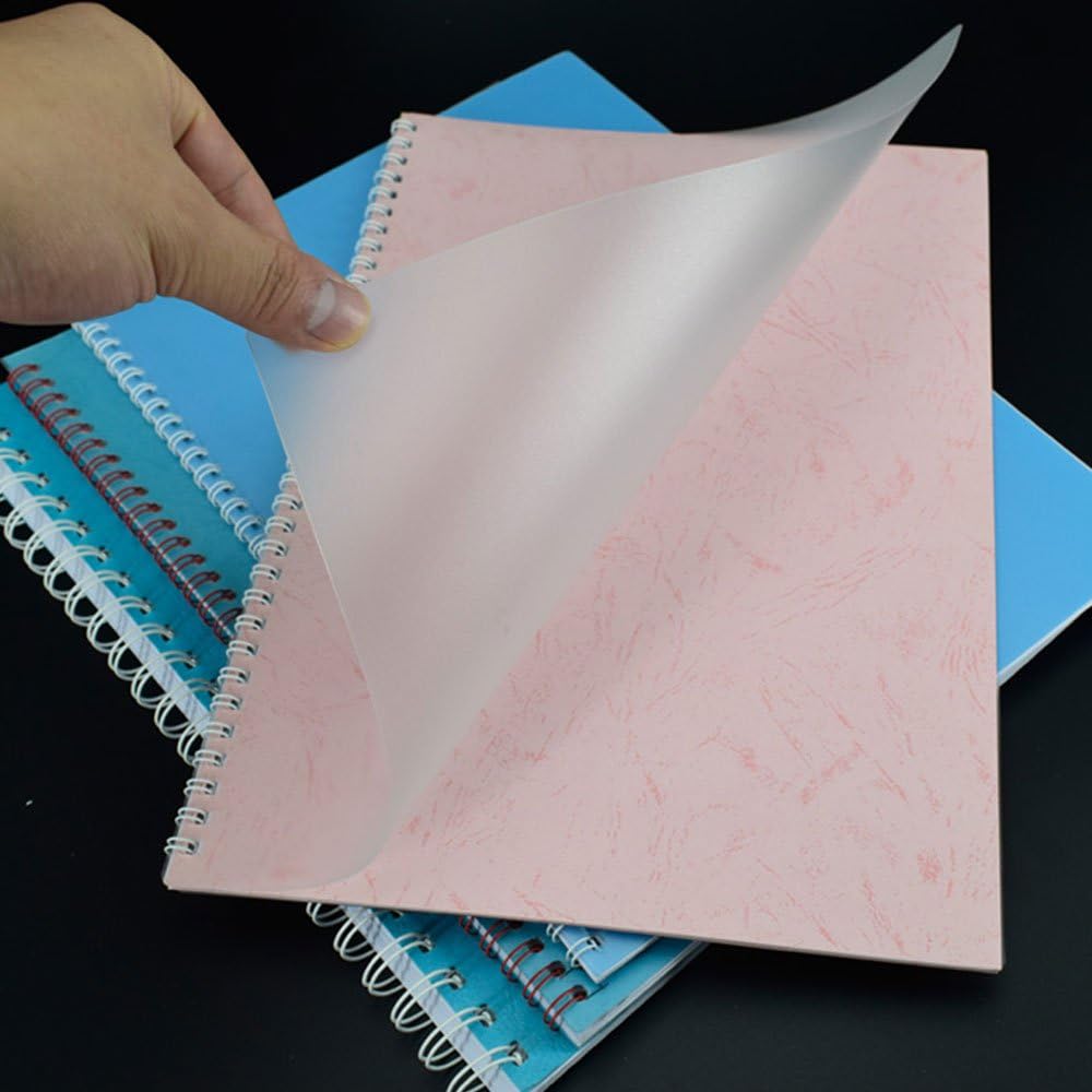 Rayson Frosted Binding Covers - 15 mil Polypropylene (PP) Matte Finish, 8.5" × 11", Durable Un-Punched Plastic Binding Covers, 50/Pack (PP450MT)