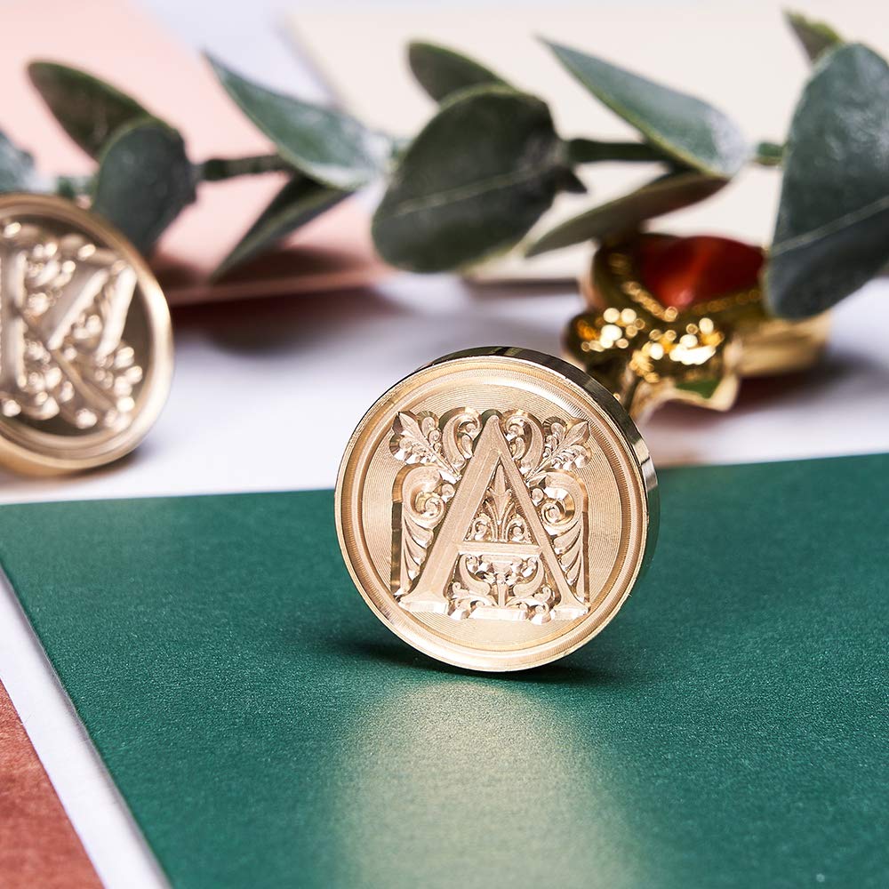 Letter Q Wax Seal Stamp, Lucky Goddness Alphabet Wax Stamp for Sealing Wax