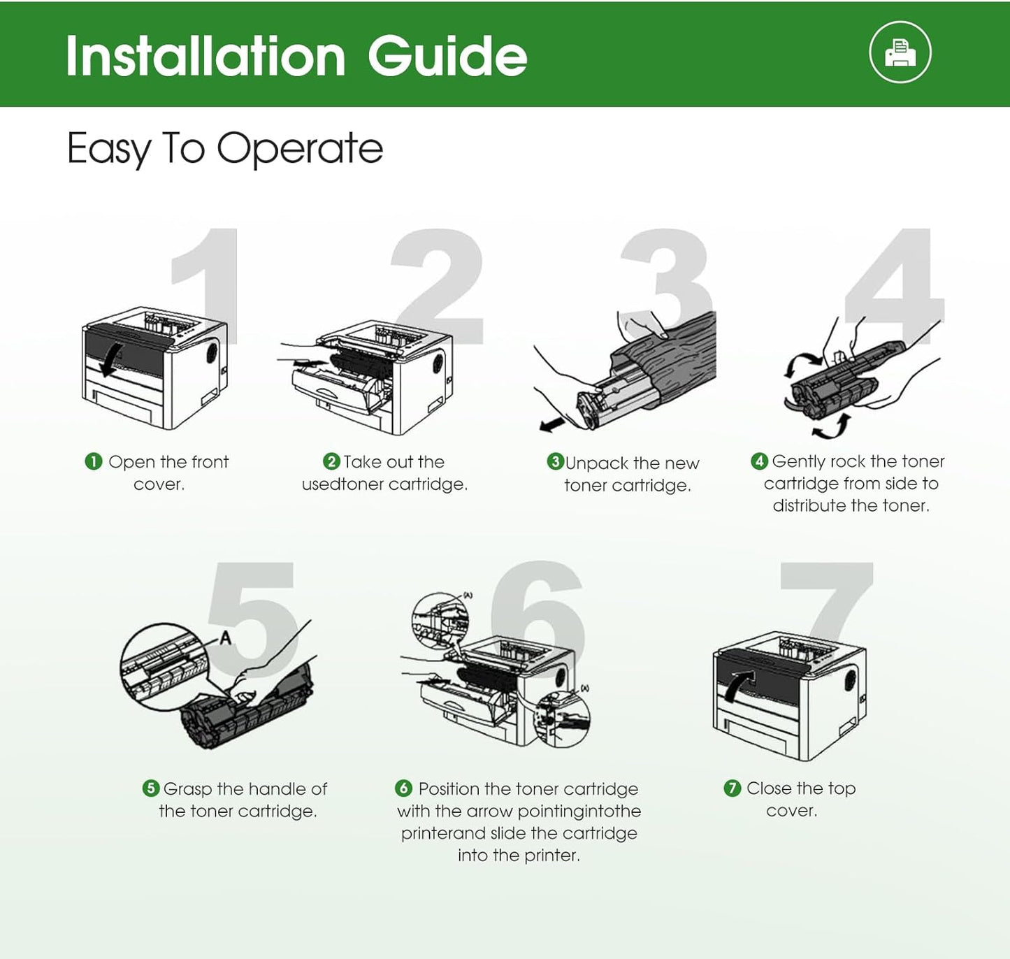 LLAOLLAO 56F1U00 Toner Replacement for Lexmark 56F1U00 Black Toner Cartridge High Yield for MS521 MS621 MS622 MX521 MX522 MX622 Laser Printer (25000 Pages)