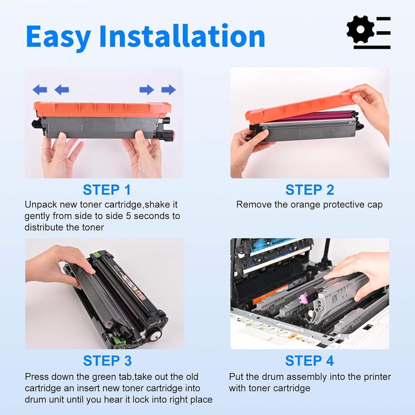 myCartridge Compatible Toner Cartridge Replacement for Brother TN229XL TN229 Toner for HL-L3280CDW MFC-L3780CDW MFC-L3720CDW HL-L3220CDW HL-L3295CDW Printer,TN-229XL TN229XXL Toner 5-Pack
