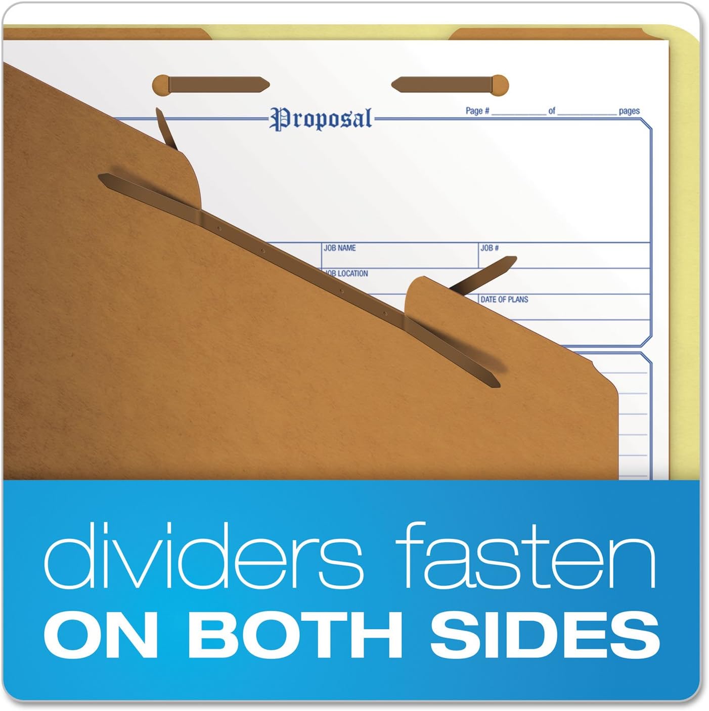 Pendaflex 2257G Six-Section Pressboard Folders, Legal, 2/5 Tab, Light Green (Box of 10)