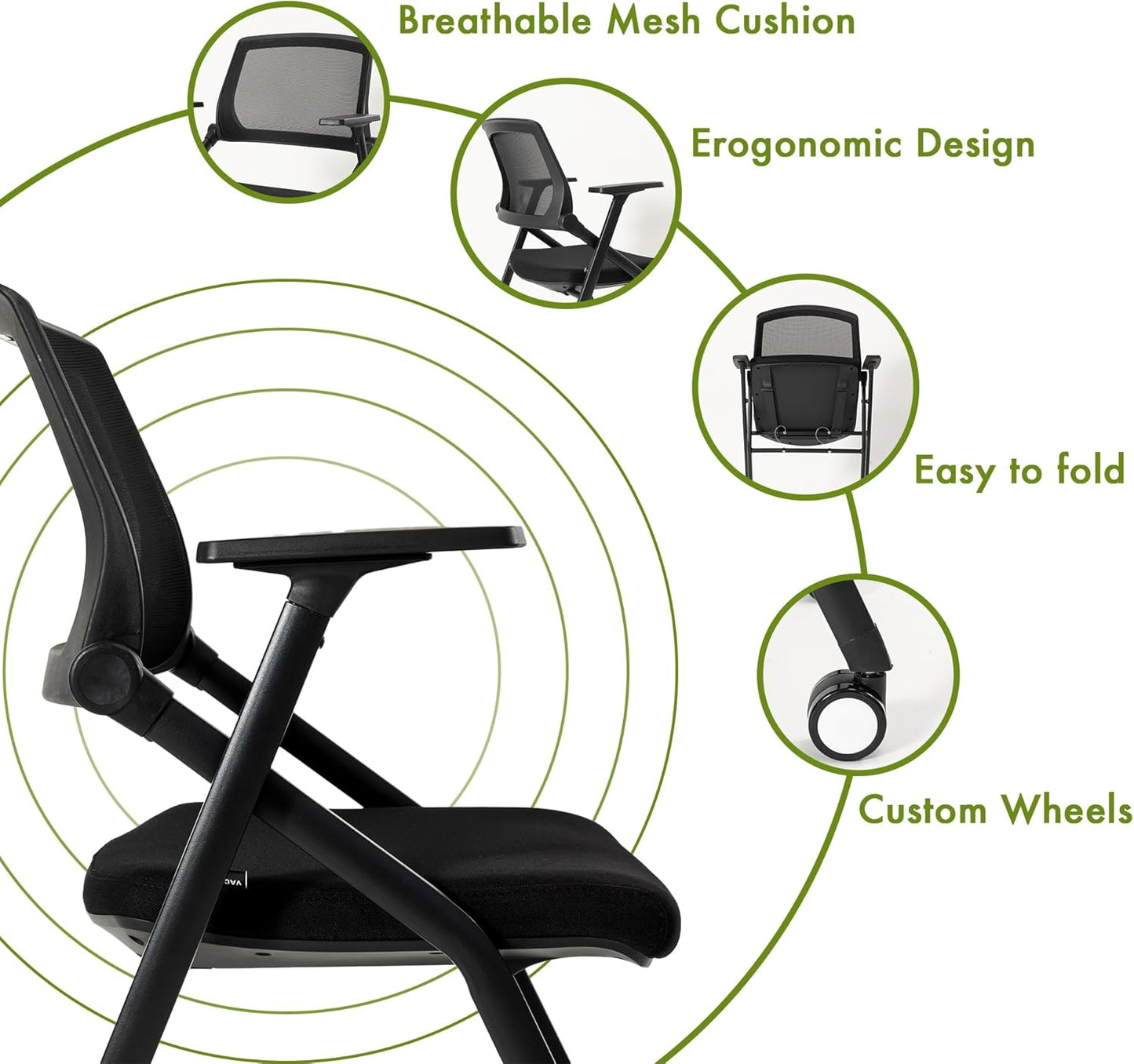 30 Pack Conference Room Chairs Guest Reception Chair for Office, Waiting Room, Meeting, Lobby