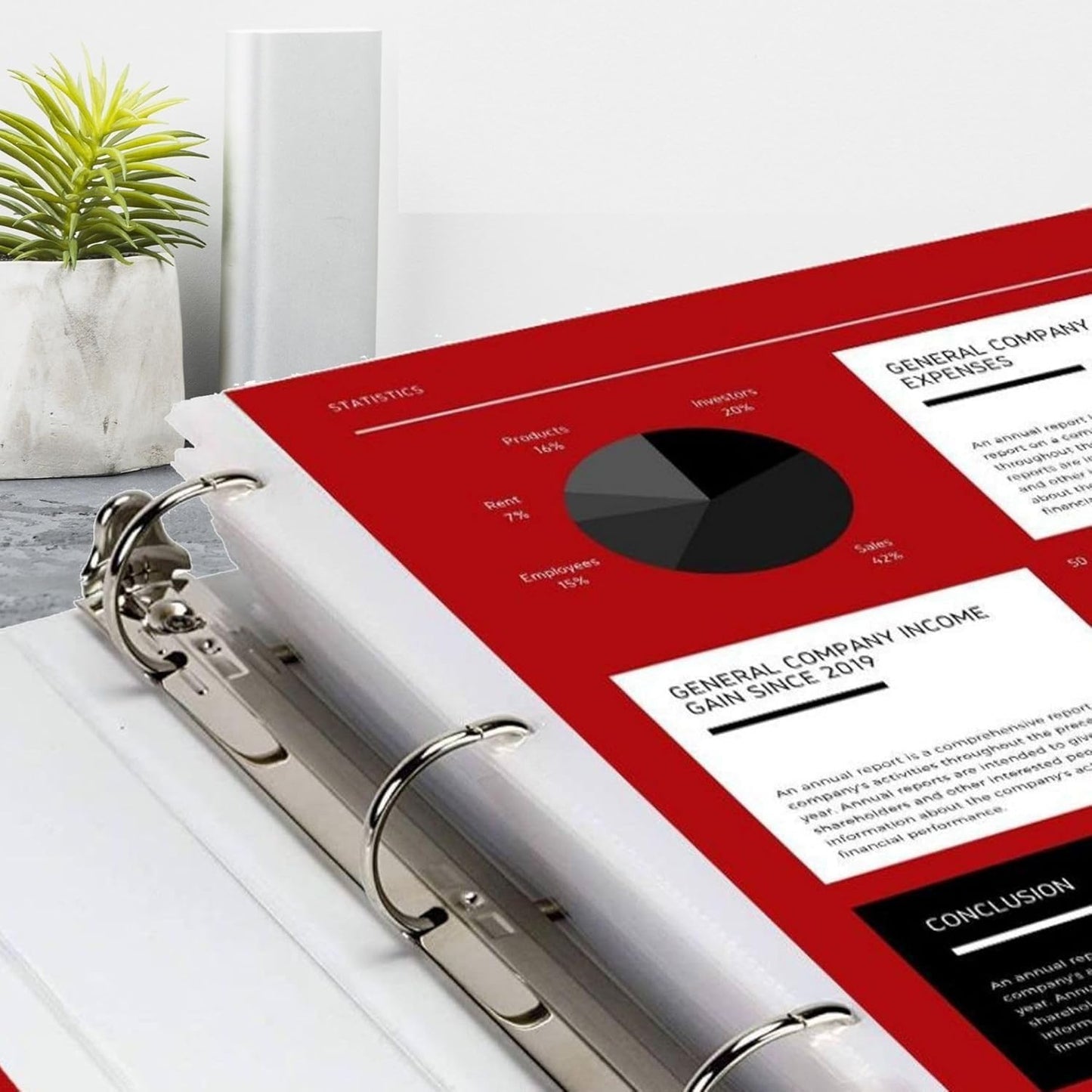 Office Werks 100 Sheet Protectors, Heavy Duty 8.5 X 11 Inch Clear Page for 3 Ring Binder, Plastic Sheet Sleeves, Durable Top Loading Paper Protector with Reinforced Holes Archival Safe