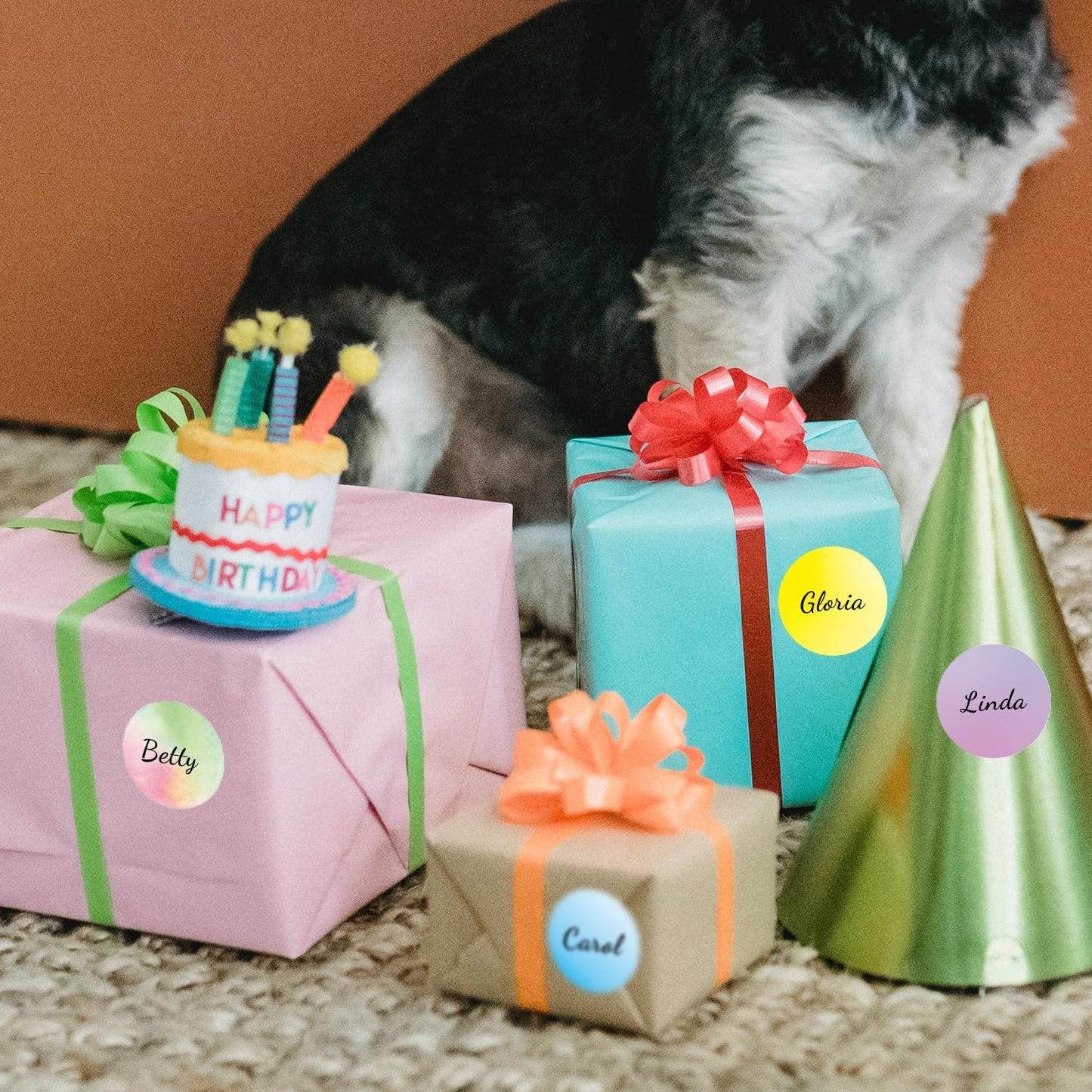 1.5 Inch Pink Round Thermal Sticker Labels, Self-Adhesive Circle Direct Thermal Labels, Multi-Purpose Roll Sticker Labels for DIY Logo Design with Perforation Line( 500 Labels,1 Roll)