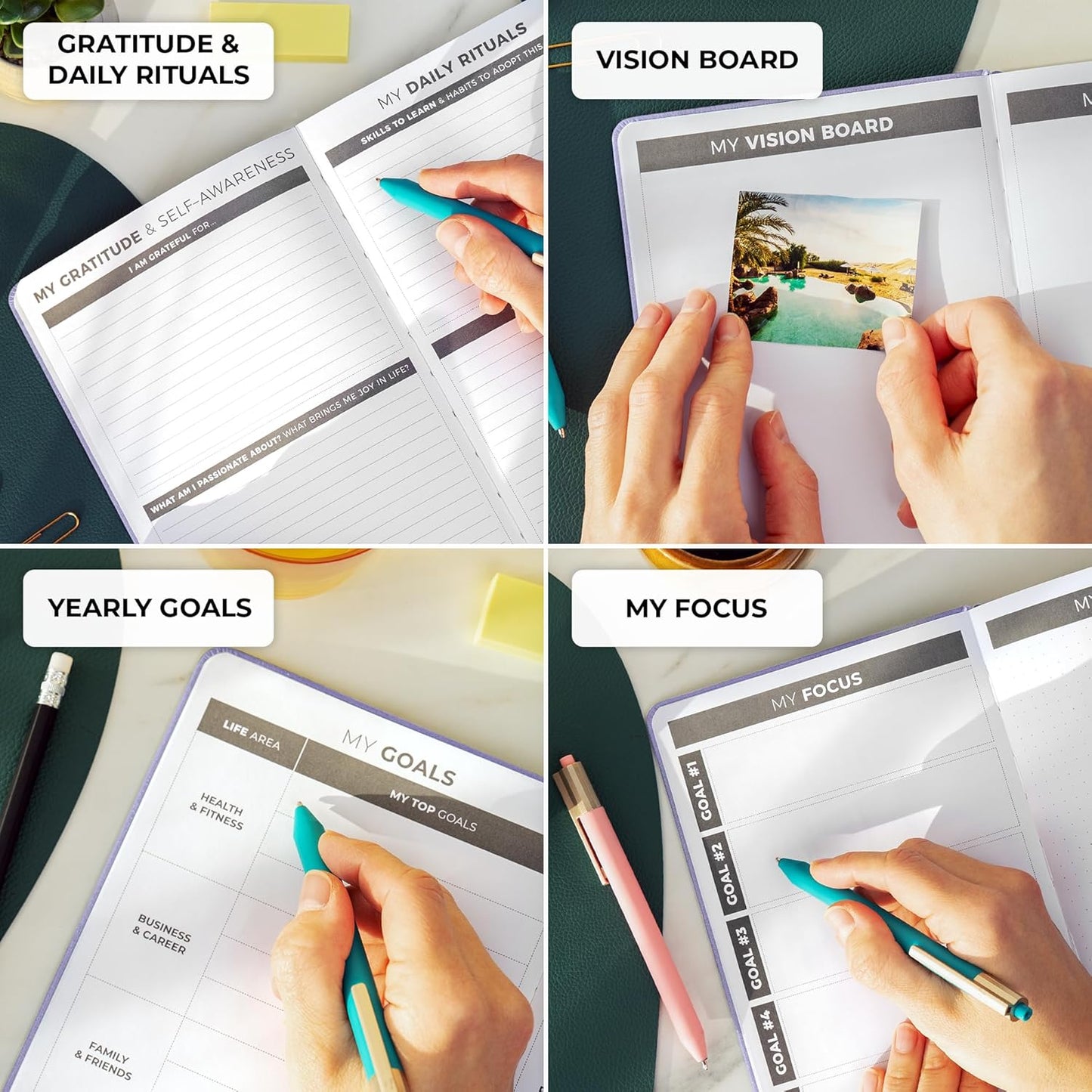 Clever Fox Daily Planner – Undated Planning Notebook with Hourly Schedule & To-Do List – Personal Day Task & Work Organizer, 6 Months (Lavender)