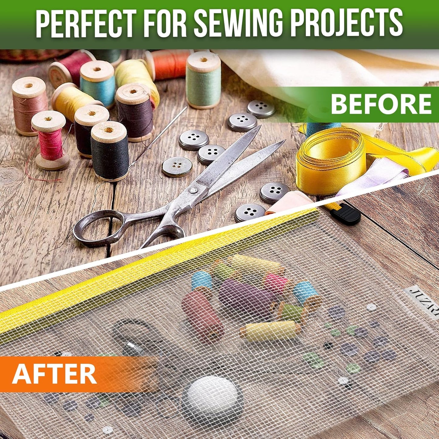 5 Pack Mesh Zipper Pouch Bags A3 - Plastic Zipper Pouches for Organizing 17.7x12.6 inch - Game Storage Bags - Puzzle Organizer Bags - Large Zipper Pouch Bag - Mesh Pouch with Zipper - Puzzle Bags