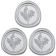 60 Pcs Silver Wax Seal Stickers, Wedding Invitation Accessories Envelope Stickers - Peferct for Wedding Accessories, Gift Box Craft Wrapping, Christmas Cards Envelope Seals