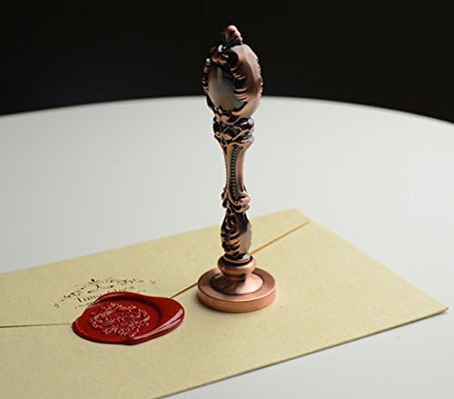MNYR Luxury Dragon Sealing Wax Seal Stamp Vintage Custom Picture Logo Monogram Wedding Invitations Wax Sealing Stamp Red Brass Metal Peacock Handle Set