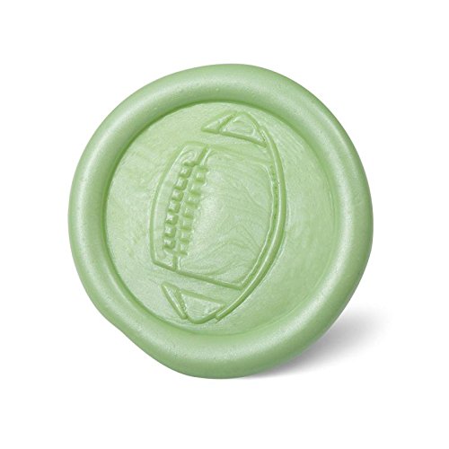 Mceal Wax Seal Stamp, Brass Head with Rosewood Handle, 1.2"(30mm) Dia, (Football)