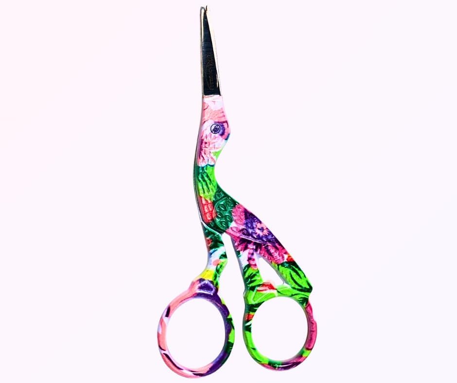 Martelli Hummingbird Embroidery Scissors, Floral Design, Fine Sharp Blade Tips, Precision Cutting Tool for Sewing and Quilting - great for precise cutting and tight spaces