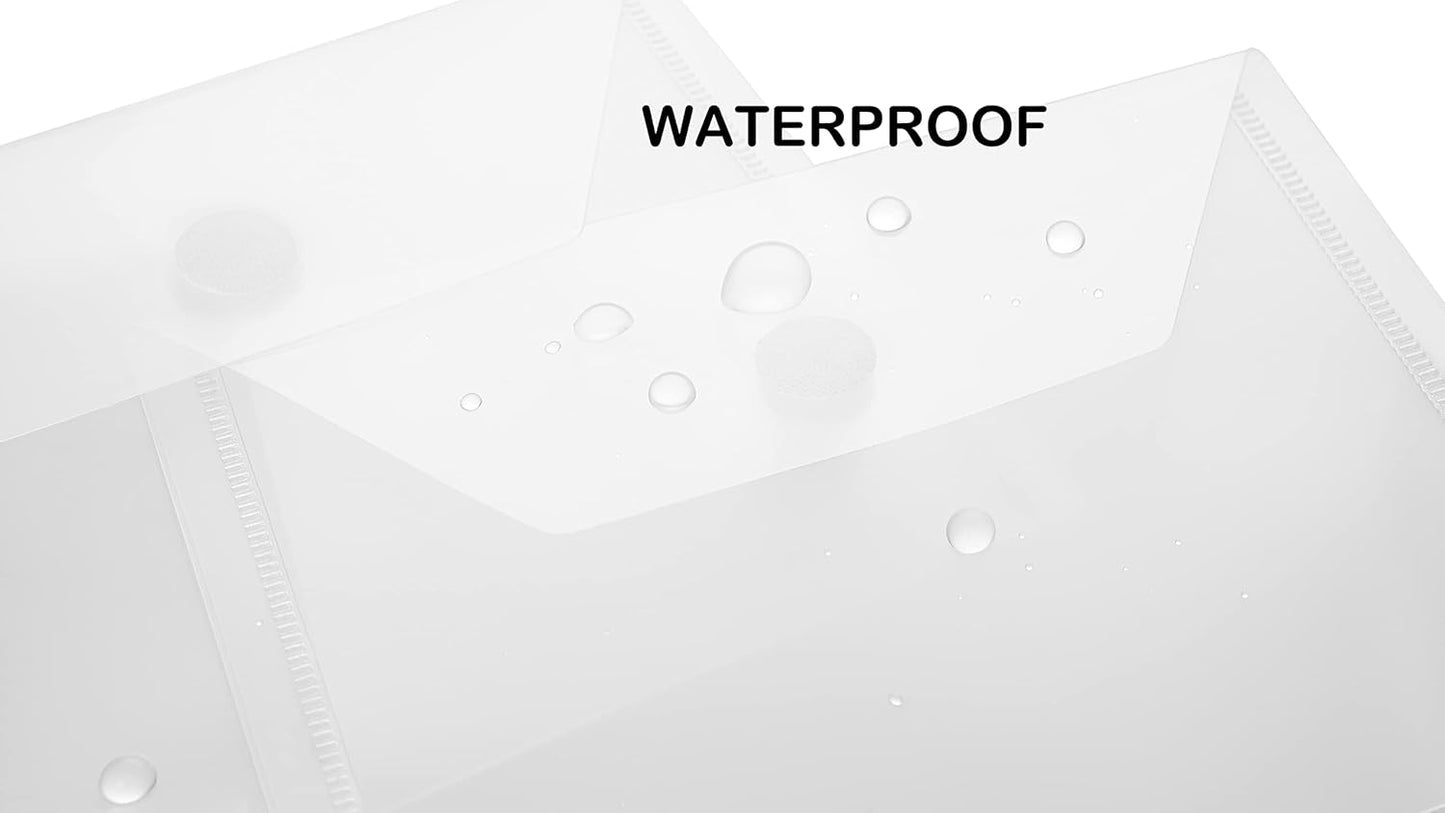 3x5 Plastic Envelopes Hook Loop Closure Coupon Receipt Storage Holder 40 Pack