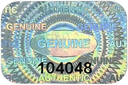 100 pcs Tamper Proof Hologram Stickers Silver High Security Tamper Evident Warranty Seal Void Genuine Authentic Holographic Labels/Stickers w/Unique Sequential Serial Numbering 0.95X0.6 inch (Silver)