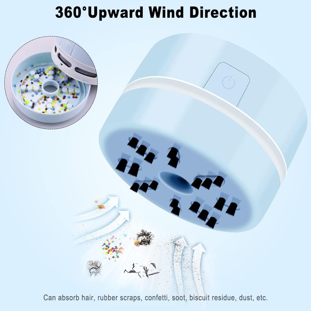 BLOCE Diamond Tools, Desk Accessories Vacuum Cleaner Mini, Hand-Held Vacuum Cleaner (Blue)