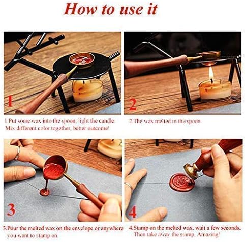 Phoenix Wax Seal Stamp Rosewood Handle Set Christmas Invitations Package Sealing Stamp Vintage Bird Wax Seal Stamp Set