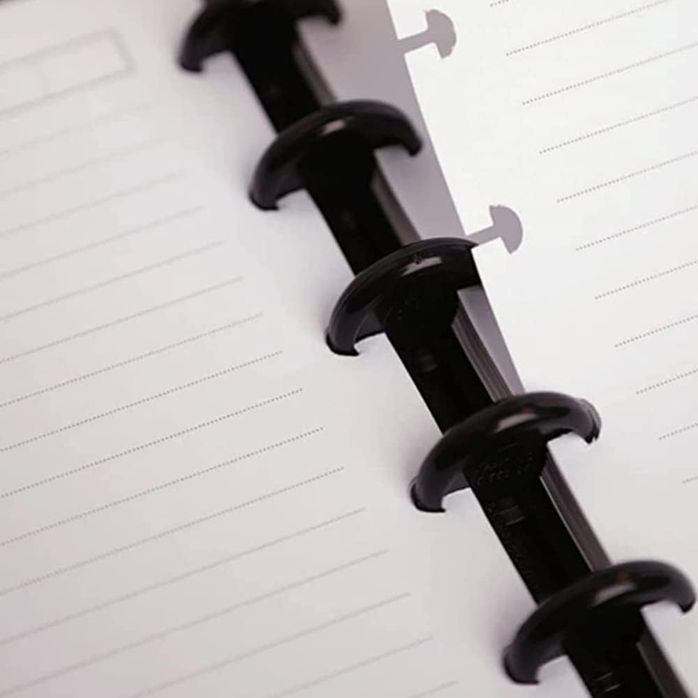 A4 TUL Discbound Lined Refill Paper, 11 Disc Ruled Filler Paper, Letter Size 100Sheets / 200Pages, 100gsm, White, 8.5'' x 11''