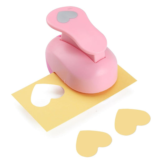 LOONENG 1.5 Inch Heart Paper Punch - High Precision Design for Romantic Heart Patterns - Ideal for Scrapbooking, Card Making, DIY Photo Albums, Gift Tags, Homemade Confetti