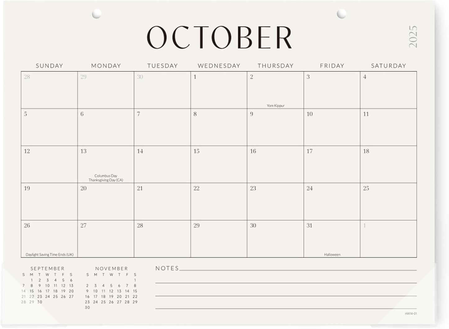 Jotsome Desk Calendar 2025-2026, Desk Pad Calendar From Now to December 2026 14x10.5 inch, Desk Blotter Calendar for Home and Office, Easy Planning