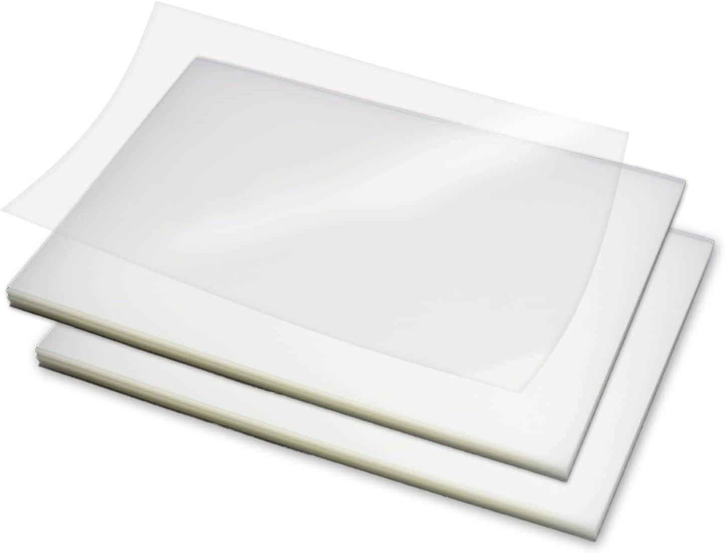 Rayson Clear Binding Cover - 15 mil Polypropylene, 8-1/2 × 11 inches, Durable Un-Punched Plastic Presentation Covers, 50-Pack (PP450C)