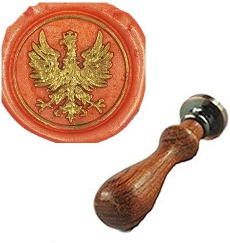 Phoenix Wax Seal Stamp Rosewood Handle Set Christmas Invitations Package Sealing Stamp Vintage Bird Wax Seal Stamp Set