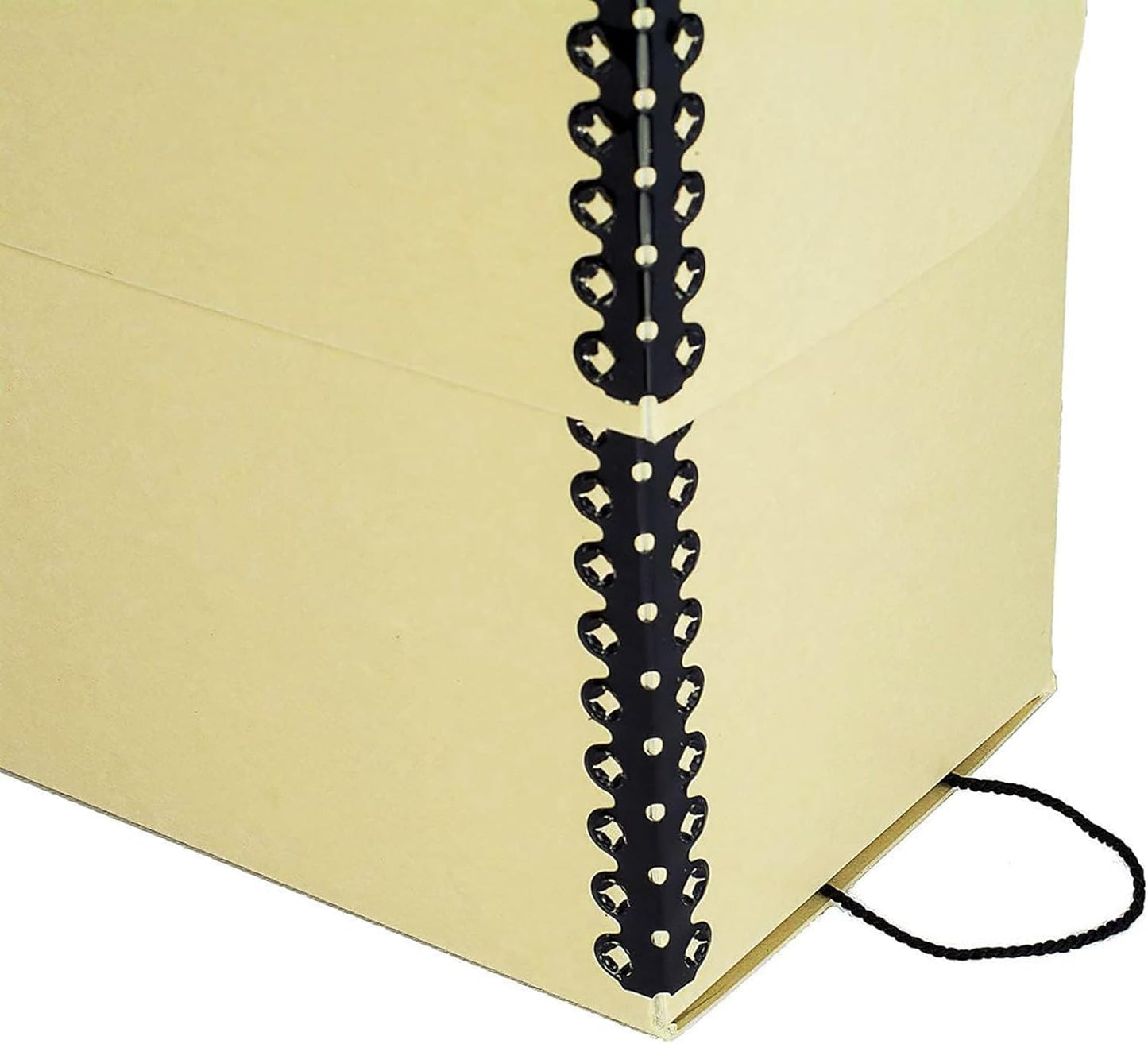 Lineco Archival Document Storage Box with Metal Edge, Acid-Free Tan Boxboard, Organize and Store Files, Prints, Photos, Letter-Sized Case 12.5" x 10.5" x 5" Wide