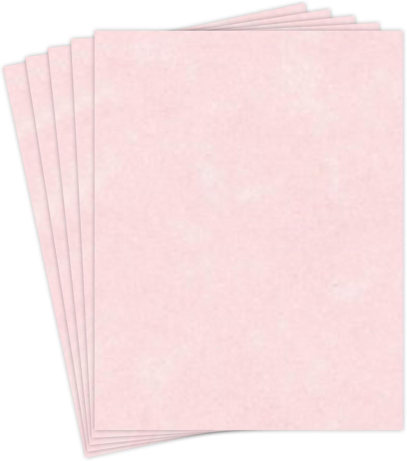 Ice Pink Stationery Parchment Recycled Paper | 65Lb Cover Cardstock | 8.5” x 11” Inches | 50 Sheets Per Pack