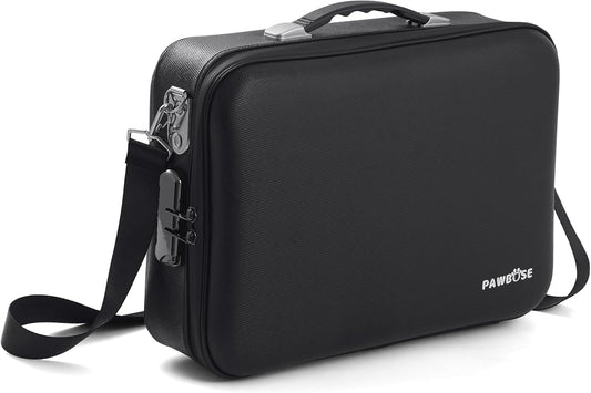 Fireproof Document Box with Combination Lock, Fireproof Water-Resistant Hard Case Safe for Important Documents, Certificates, Laptop, Passports（16''x12''x5''