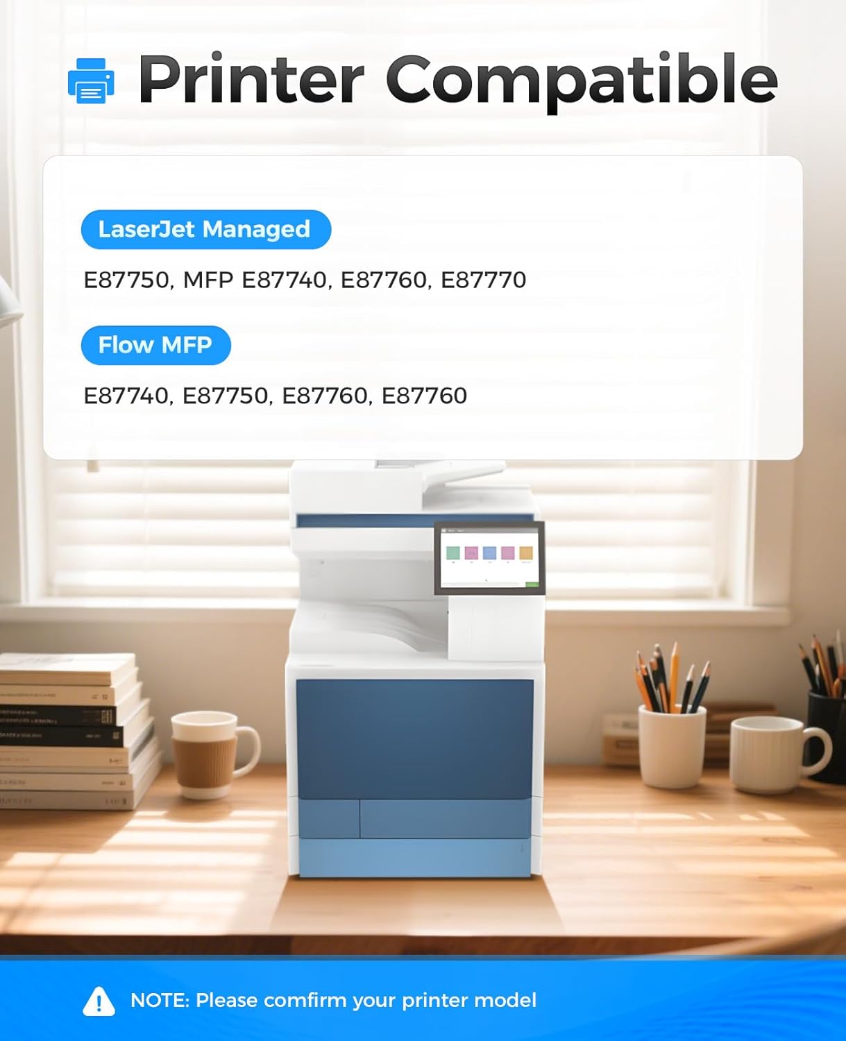 W9170MC W9171MC W9172MC W9173MC Toner Cartridge Set 4-Pack Compatible Replacement for HP Color Laserjet Managed E87750 MFP E87740 E87760 E87770 Flow MFP E87740 E87750 E87760 E87760 Printer Ink Copier