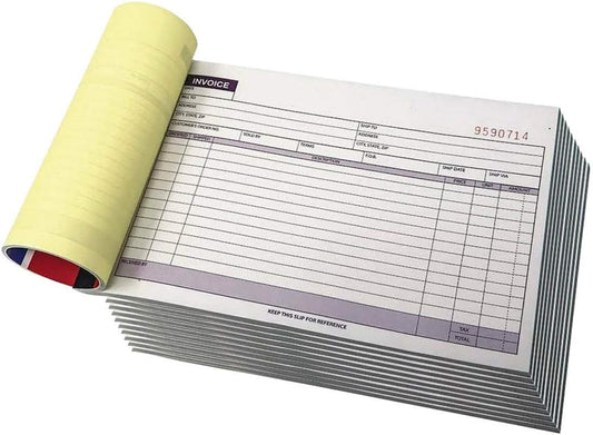 10 Pack Large Sales Order Book Receipt Invoice Duplicate Carbonless 50 Sets 5.5" X 8"5 (10 pck Horizontal)
