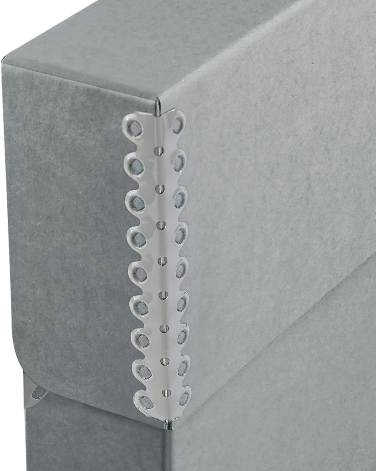 Lineco Archival Document Storage Box with Metal Edge, Acid-Free Gray Boxboard, Organize and Store Files, Prints, Photos, Letter-Sized Case 12.5" x 10.5" x 2.5" Wide