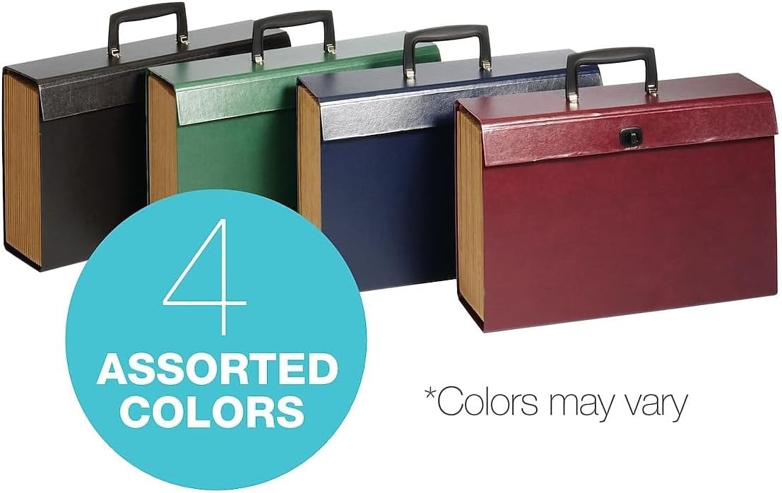 Pendaflex Globe-Weis 19-Pocket File Express Case (11170) (Colors May Vary),Assorted Colors, Legal