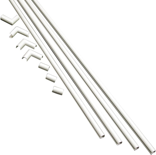 Legrand - Wiremold Kit Cordmate, Organizer and Hider, Cover, Concealer, and Protector for Wall, Single Cord, CMK10, Paintable