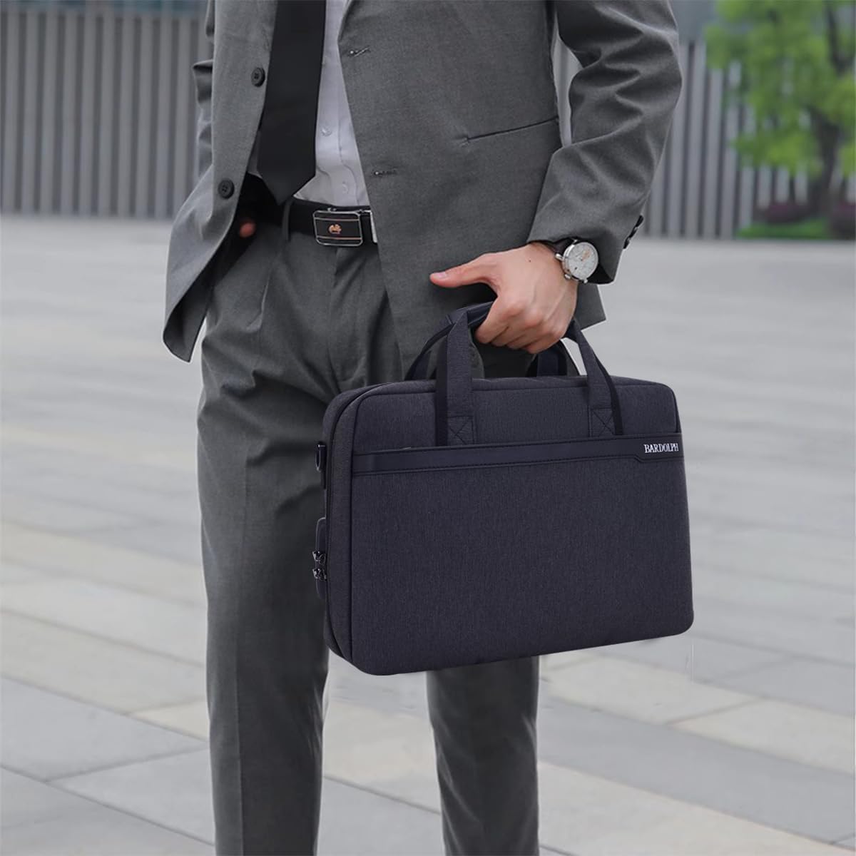 BARDOLPH Heavy Duty Accordian File Organizer with Handle