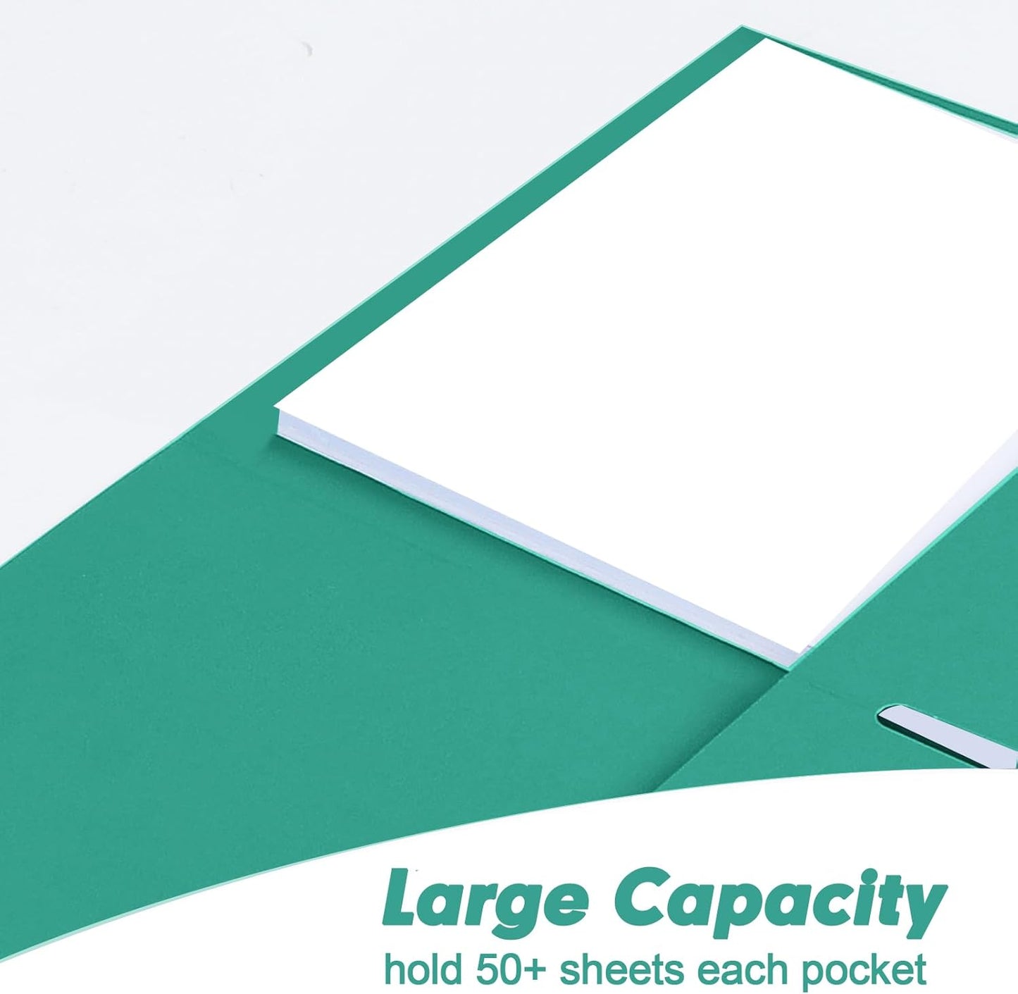 30 Pack 2 Pocket Folders - Letter Size, Assorted 5 Colors