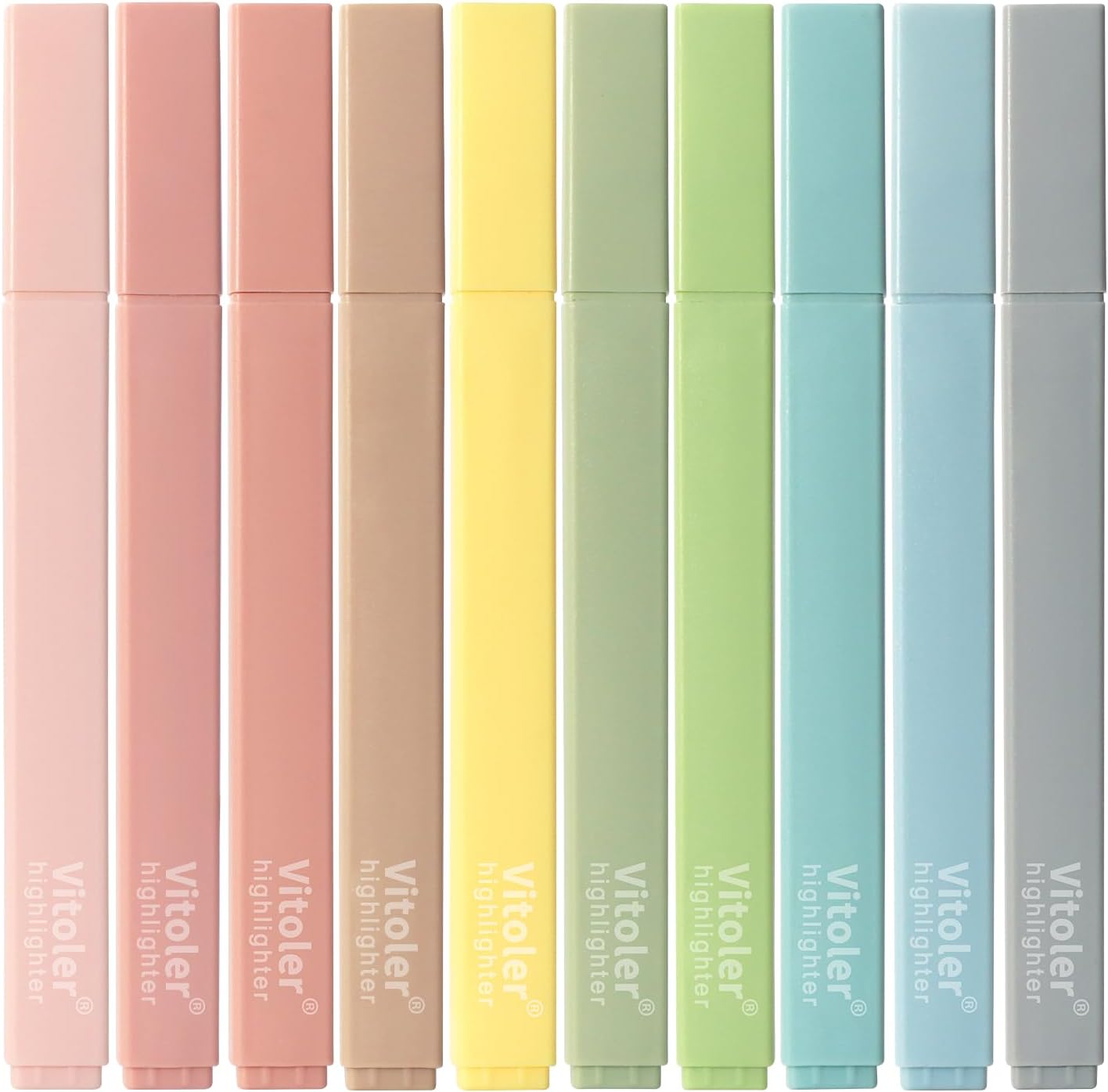 Highlighters Assorted Colors,10Pcs Bible Highlighters and Pens No Bleed, Assorted Colors, Pastel Set, Cute Marker Pens