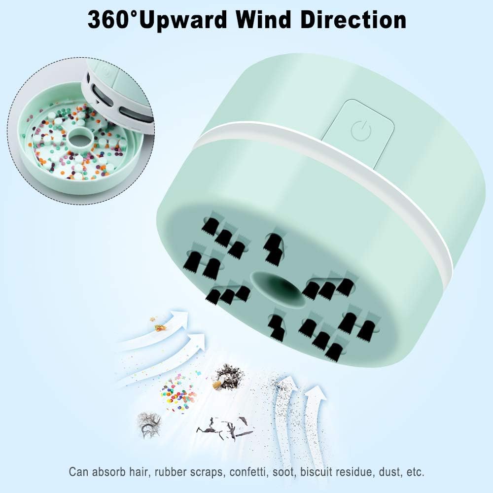 BLOCE Diamond Accessories Tools, Diamond Tools for Diamonds, Desk Accessories Vacuum Cleaner Mini, Green Hand-Held Vacuum Cleaner