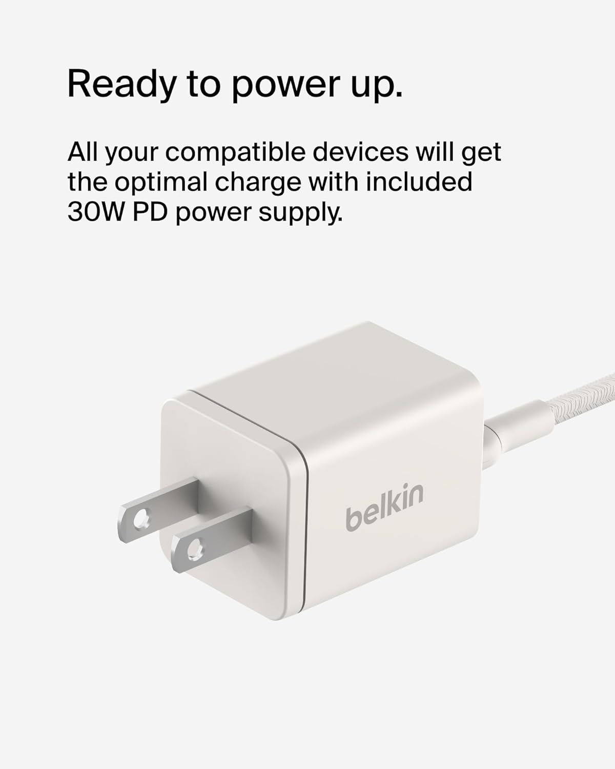 Belkin 2-in-1 MagSafe Wireless Charging Dock 15W Fast Charge iPhone Charger Compatible with iPhone 17, 16, 15, and 14 Series, AirPods, Pixel 10, and Other MagSafe Enabled Devices, PSU Included - Sand