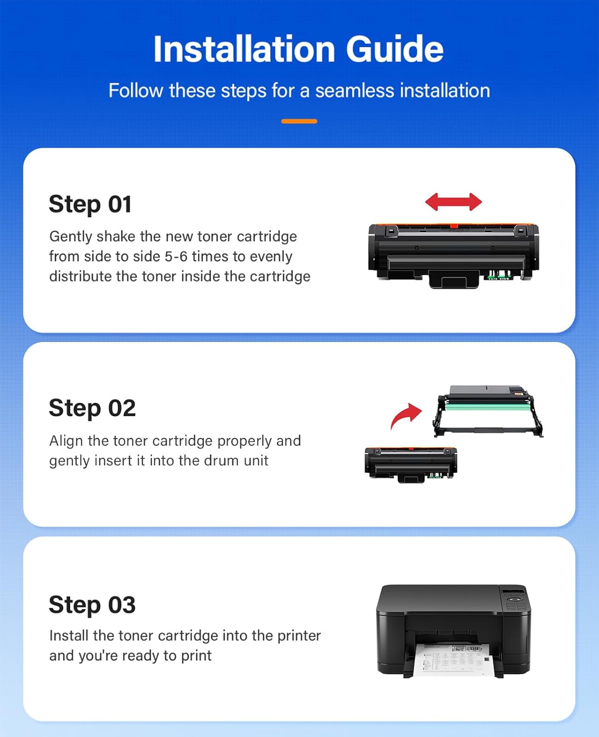 B205 B210 B215 Drum Unit (Not Toner) Black 1-Pack High-Yield Replacement for Xerox 101R00664 Image-Drum Compatible with Xerox B210 B205 B215 B210DNI B205NI B215DNI Laser Printer All-in-One Copier Copy
