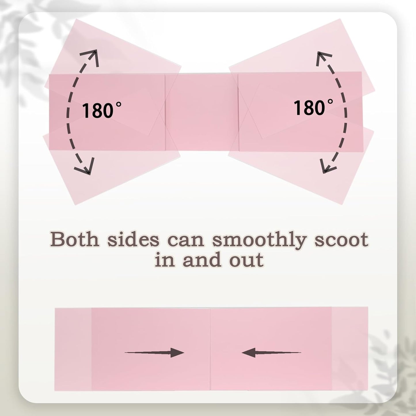 TEAMIX Pink Dual Monitor Stand Riser with 2 Drawers - Length and Angle Adjustable Double Corner Desk Shelf Organizer 37 inch for 2 Laptop/PC/Screen/TV (2 Drawers - 8''H)