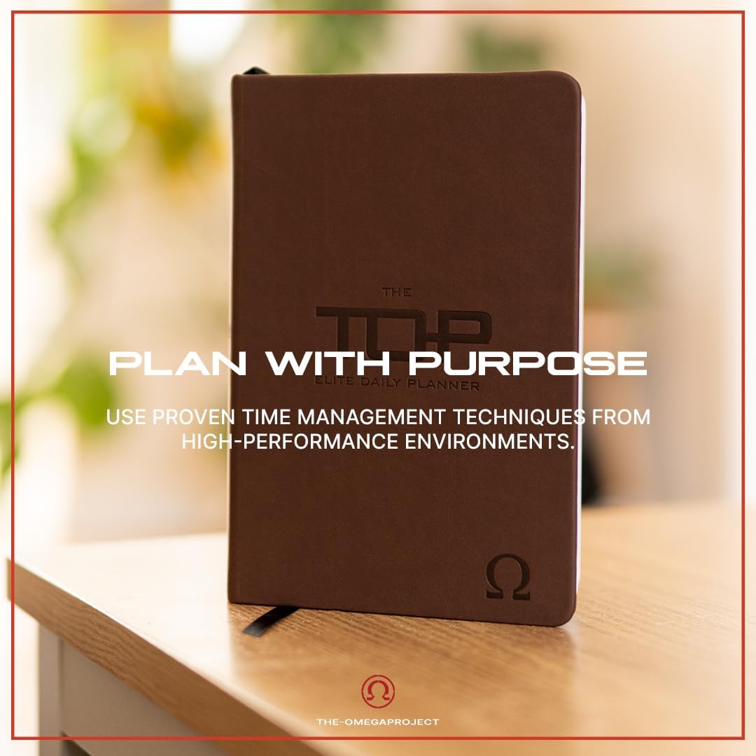 TOP Elite Daily Planner 2025 – Best Daily Organizer for Productivity, Time Management, Goal Setting & Academic Success – Veteran Made