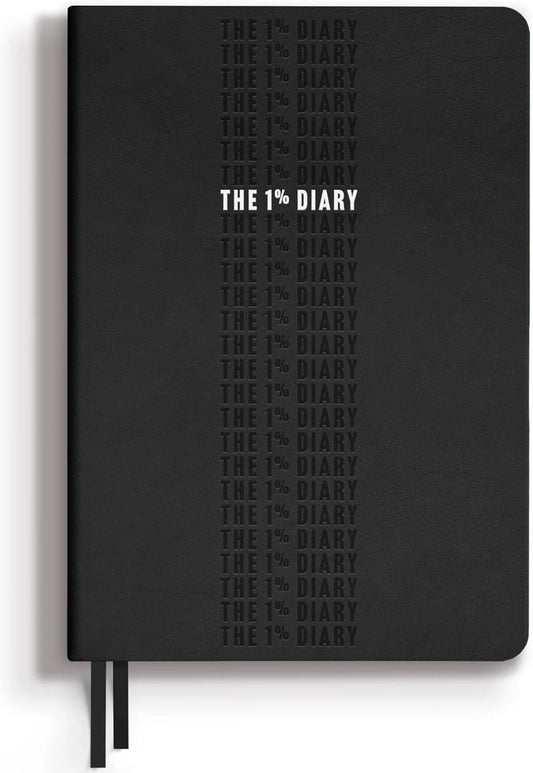 One Percent Diary by Steven Bartlett – Featured On The Diary of a CEO Podcast – Guided Wellness Journal for Men and Women – 90-Day Motivational and Reflection Daily Journal
