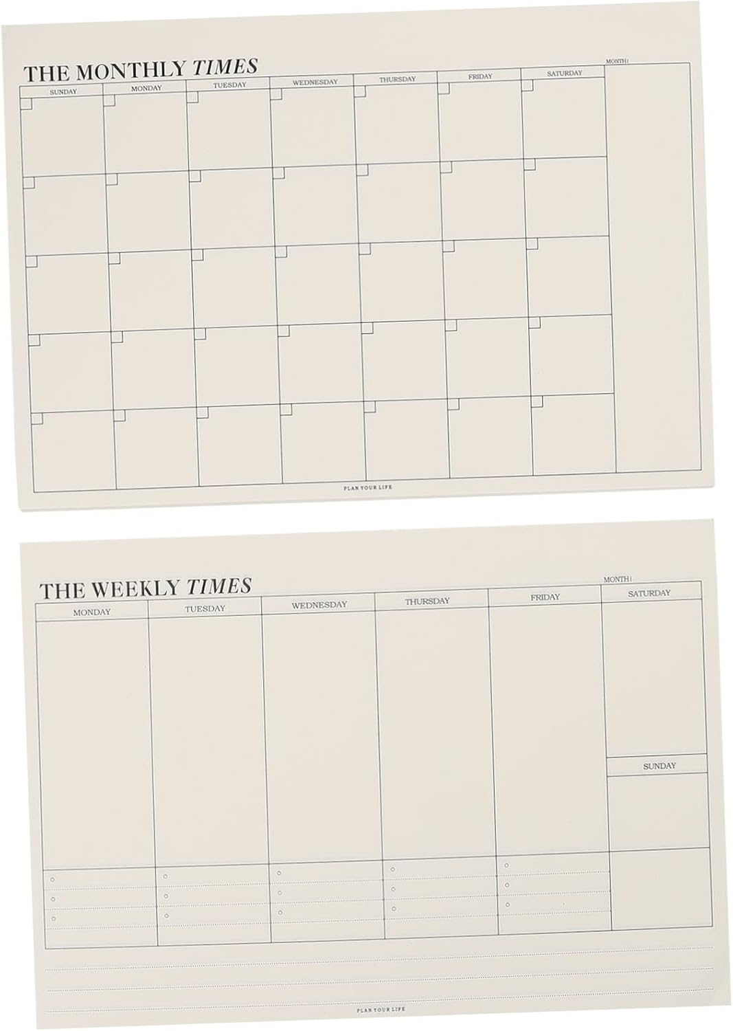 STOBOK 2pcs Tear- Notebook Daily for Monthly Memo Paper Time Planning Weekly Task Checklist Off Management Planner Noting Students Book Notepad Calendar Pad Home Schedule Agenda