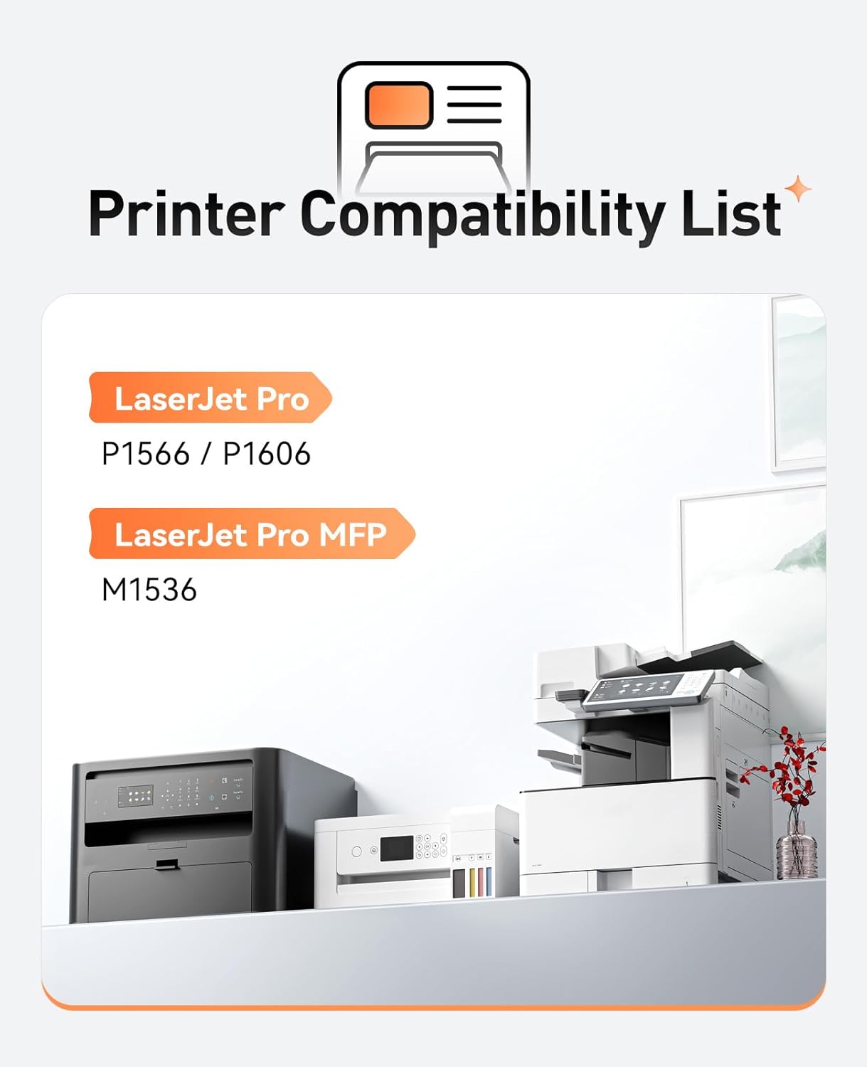 78A Black Toner Cartridge 2-Pack High Yield with Chip Replacement for HP 78A CE278D CE278A Toner Cartridges Compatible with HP Laserjet Pro MFP M1536dnf P1606dn P1560 P1566 P1606 M1536 Series Printer