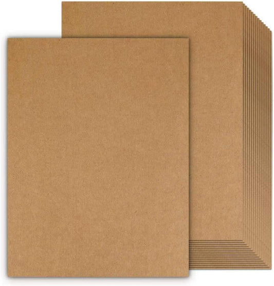 100 Sheets Kraft Paper Brown Cardstock 8.5 x 11, Goefun 80lb Card Stock Printer Paper for Invitations, Menus, Crafts, DIY Cards