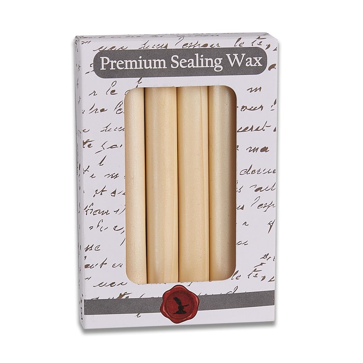 Cream Pearl Premium Glue Gun Sealing Wax for Wax Seal Stamps, Letters, Wedding Invitations-Pack of 6