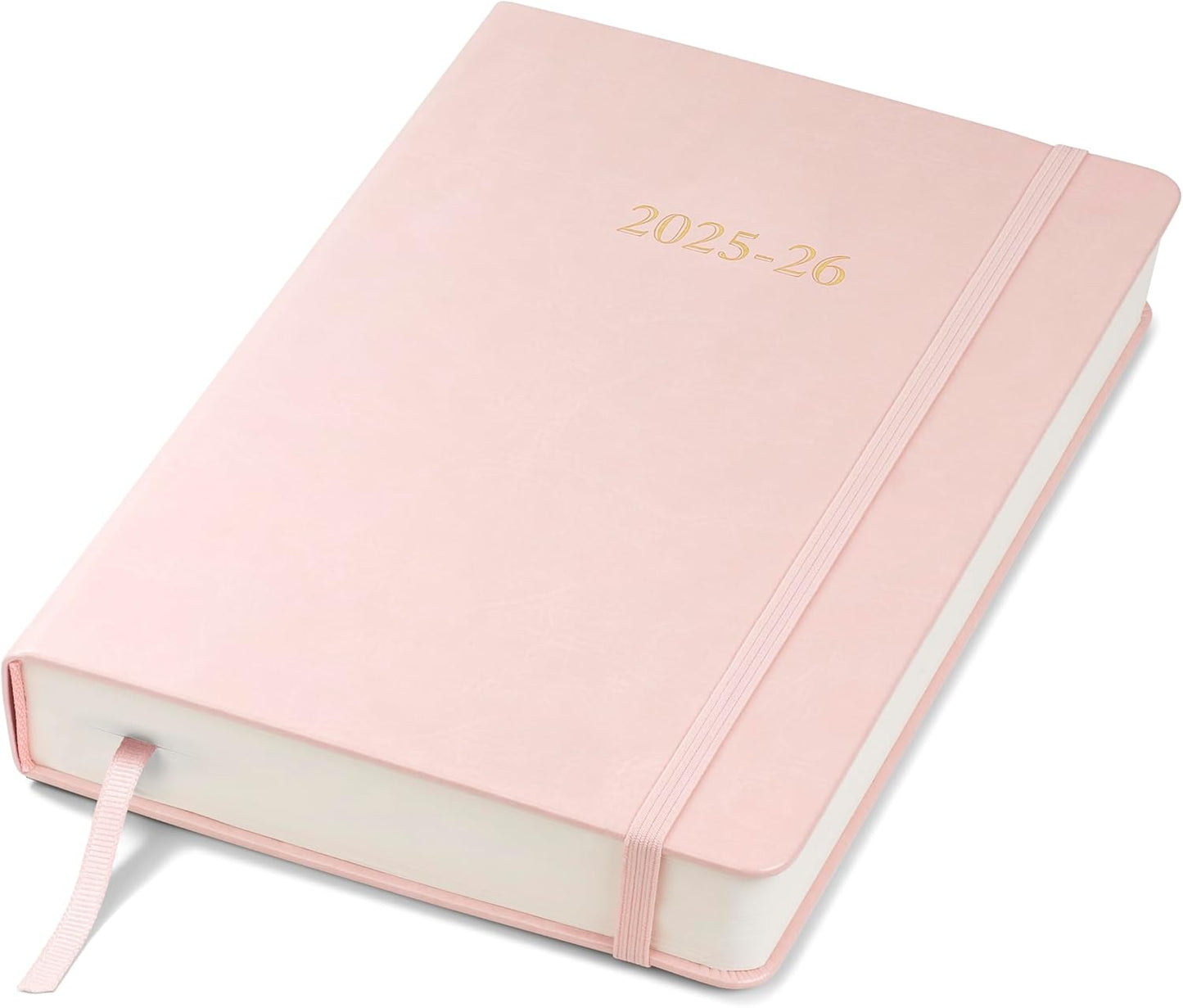 Wykeham's Executive 2025-26 Daily Journal Planner – Customization Available – Mid-Year Academic Diary (Rose, 8.5"×5.5")