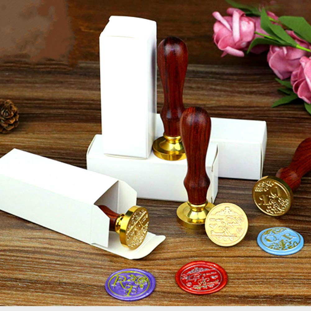 Starry Swan Wax Sealing Stamp with Removable Brass Head Wooden Handle - Retro Vintage Animal Sealing Wax Stamp for Letter Cards Invitations