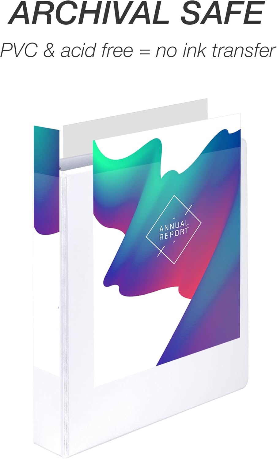 Samsill Economy 1.5 Inch 3 Ring Binder Bulk Pallet, Made in The USA, Round Ring Binder, Customizable Clear View Cover, White, Pallet of 720 Binders in 60 Cartons