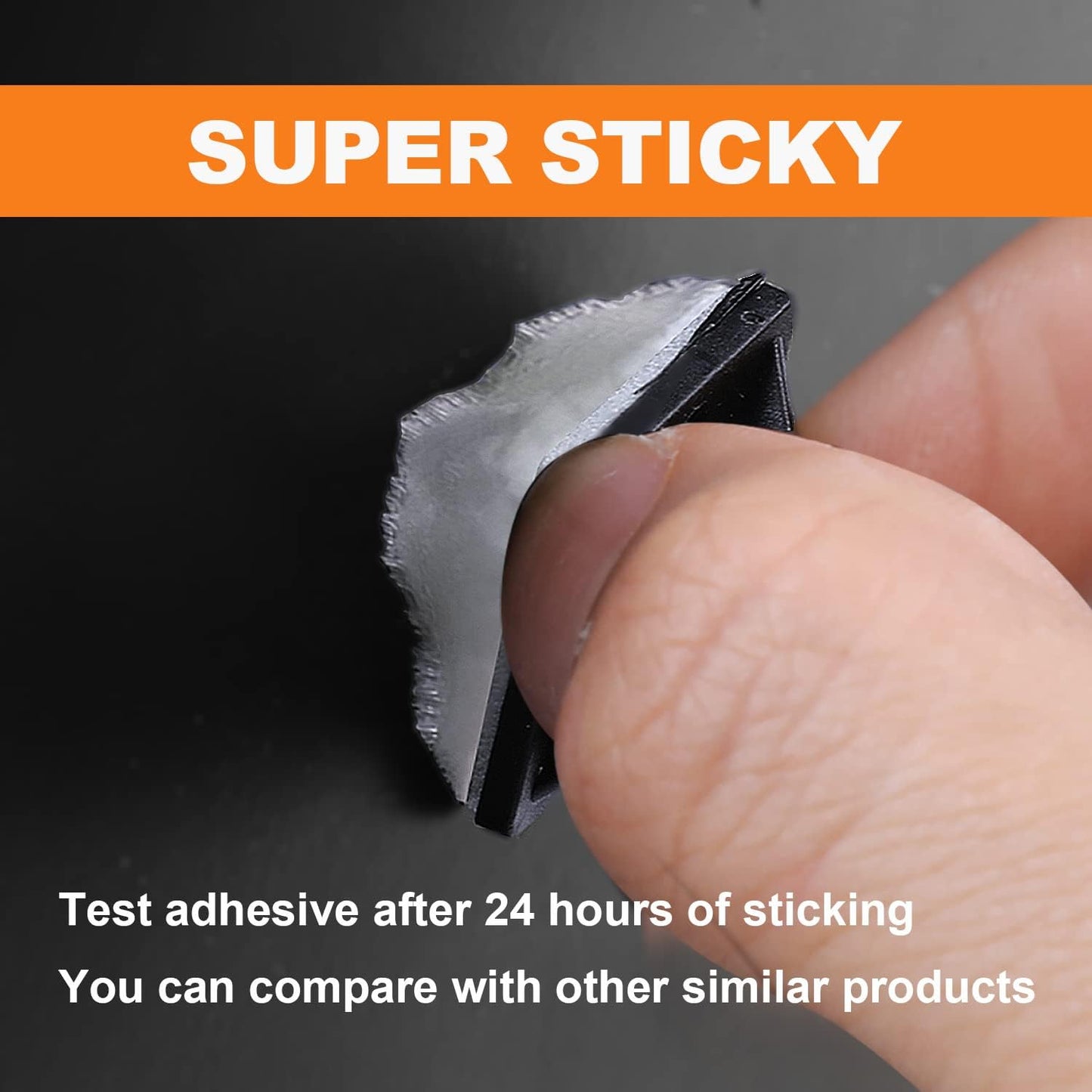 50 Pack 1.5 inch Zip Tie Adhesive Mounts Self Adhesive Cable Tie Base Holders with Multi-Purpose Tie wire clips with screw hole,Anchor stick on wire holder with 8 inch zip ties（Black&White）